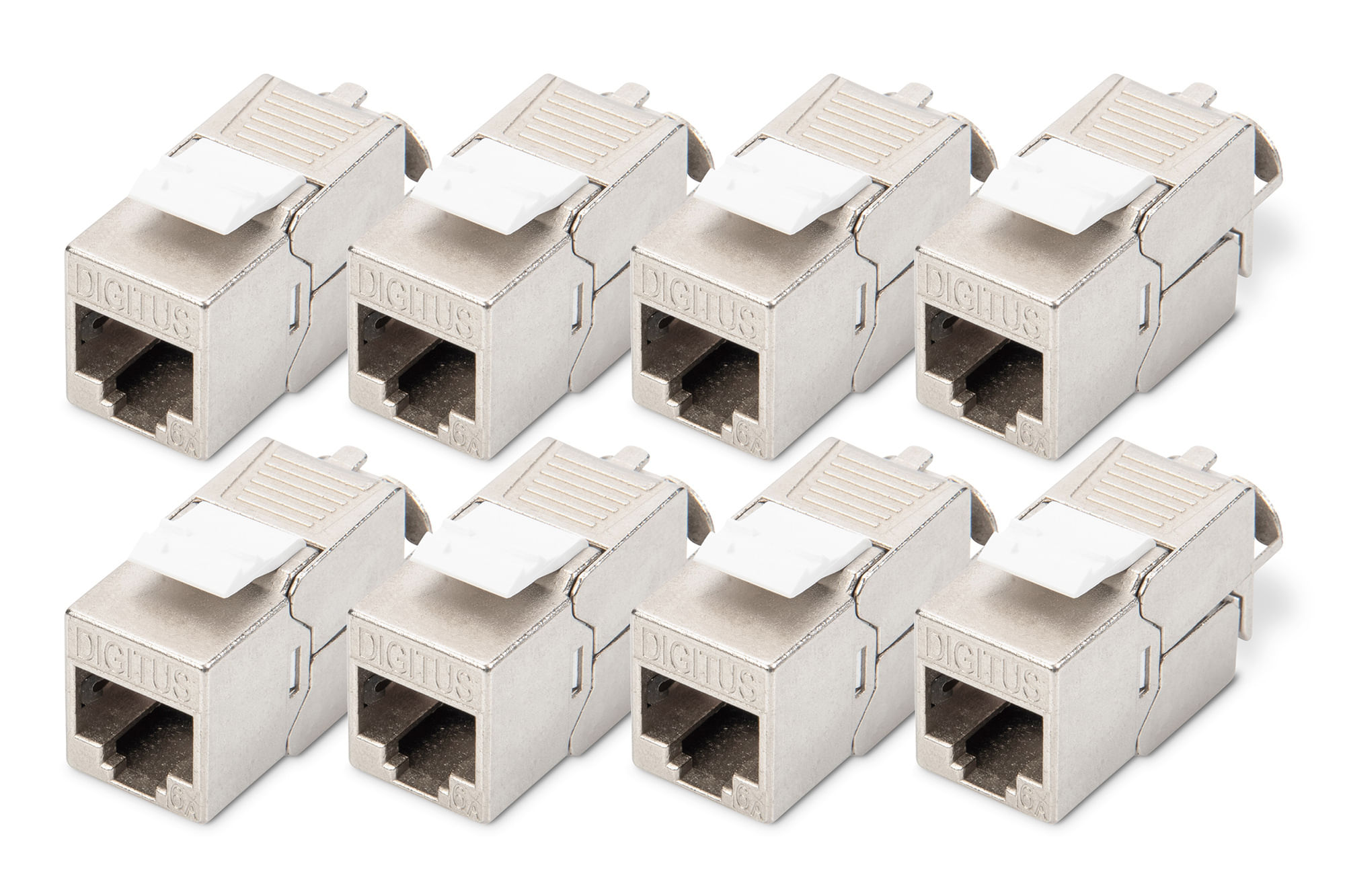 Digitus Modulo Keystone CAT 6A, schermato, attrezzi per l'installazione non necessari - 8 pezzi