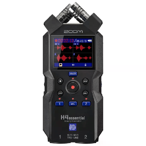 Zoom H4 Essential Registratore Digitale 4 Tracce 32 Bit Floating Point Zoom H4ESSENTIAL registratore audio digitale 32 bit Nero