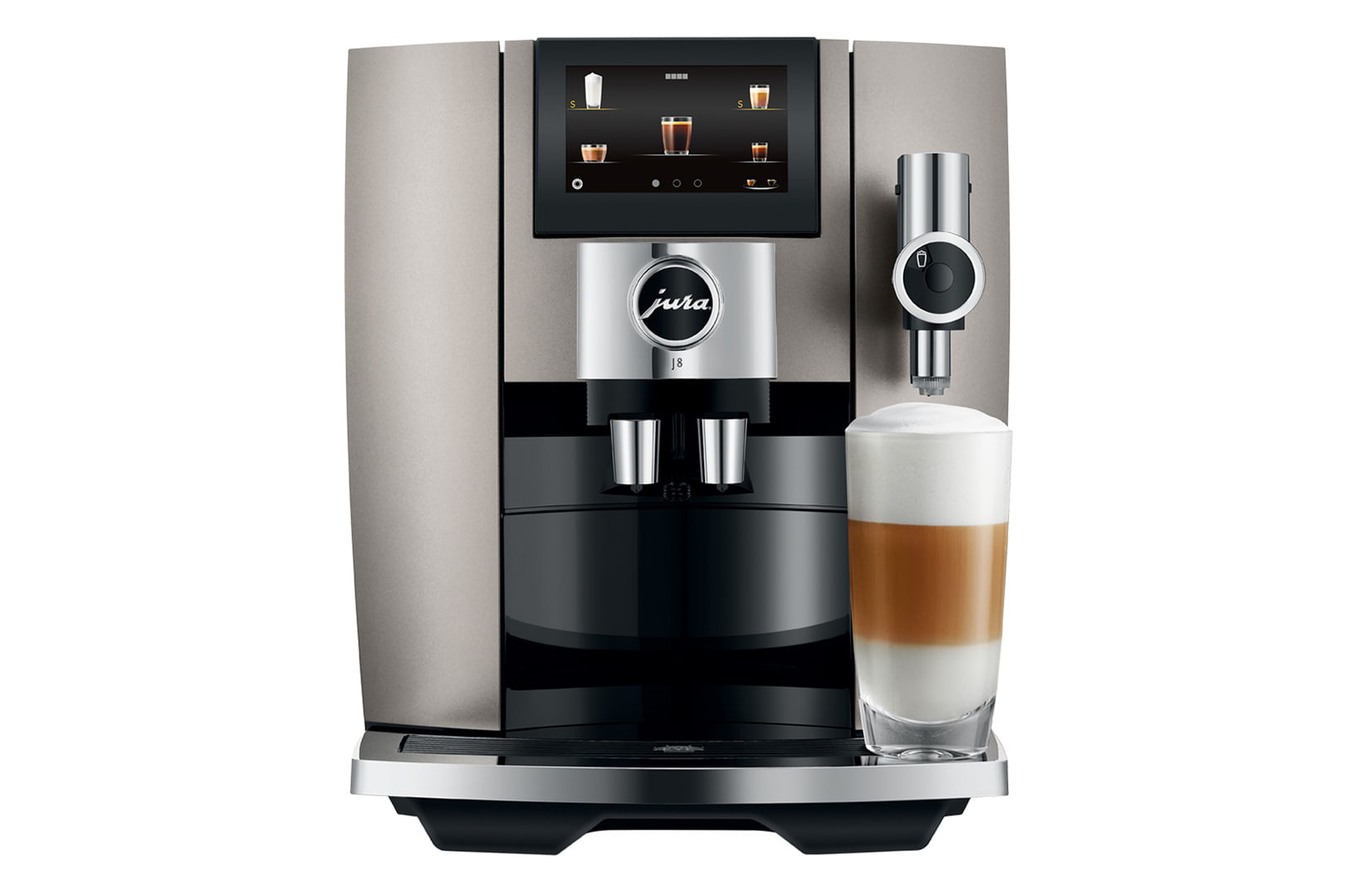 Jura J8 Midnight Silver Macchina da Caffe' Automatica 31 Preparazioni JURA J8 (EA) Automatica Macchina per espresso 1,9 L