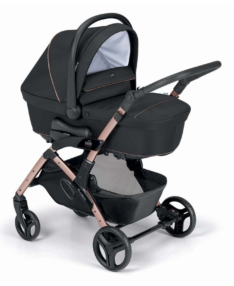 Cam Sistema Modulare 877021 Nero Fluido Easy Duo Solution versatile per la mobilita' quotidiana di genitori e bambini Cam Fluido Easy Passeggino class