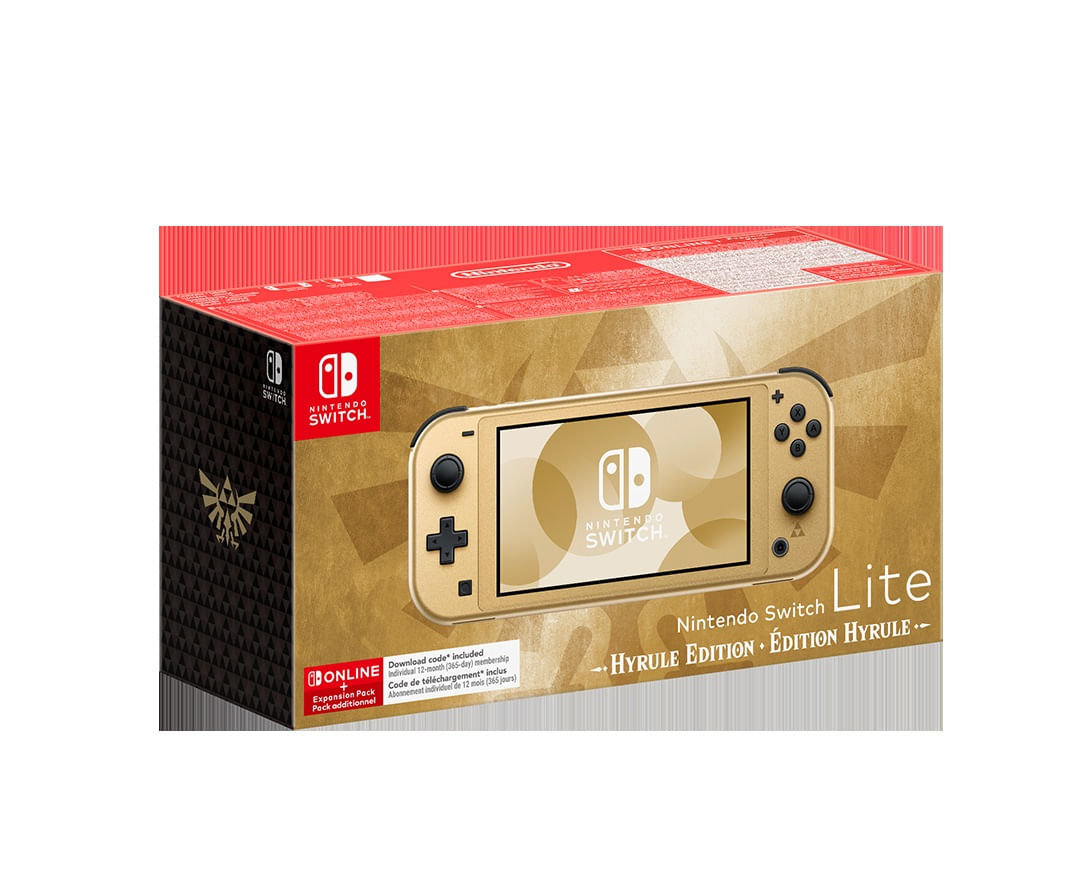 Nintendo Switch Lite Console Hyrule Edition Special Edition con 12 Mesi Switch Online Nintendo Switch Lite Hyrule Edition