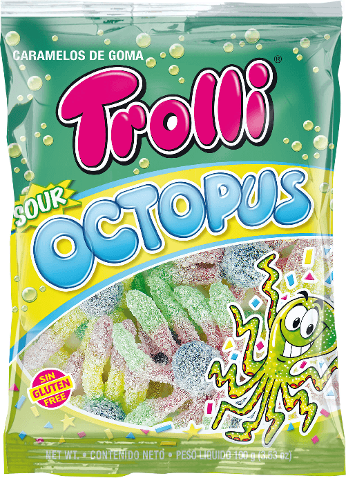 Casa del Dolce TROLLI OCTOPUS FRIZZANTE 100gr Trolli Sour Octopus