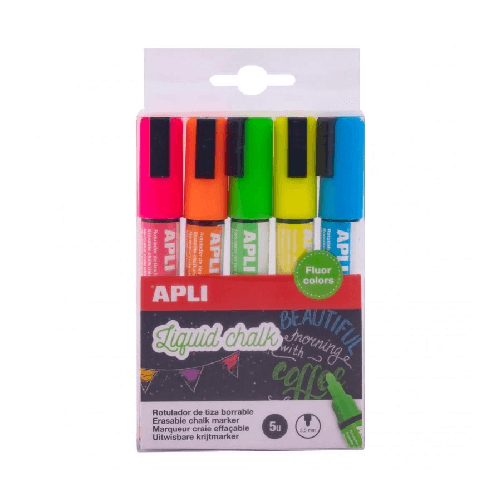 Pacchetto Appli di 5 Liquido Liquido di round Point - punto 5,5 mm - asciugatura rapida - Colori di alimentazione