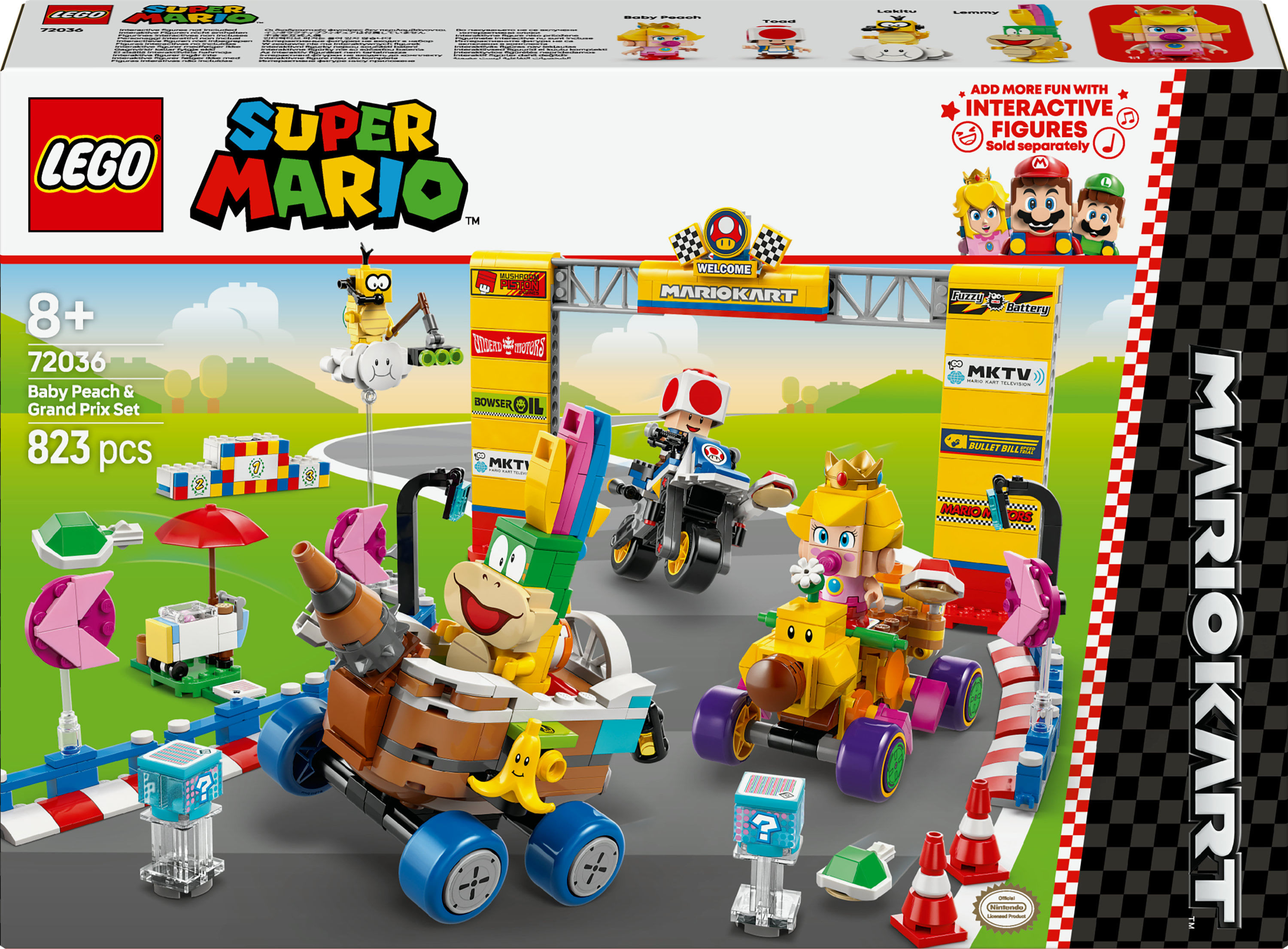 LEGO Super Mario Mario Kart: Pack Baby Peach e Gran Premio 72036 LEGO Mario Kart : Pack Baby Peach e Gran Premio