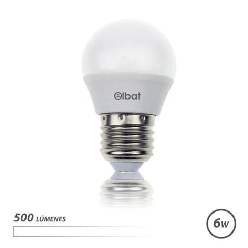 Lampadina LED ELBAT G45 - 6W - 500LM - E27 - Luce bianca