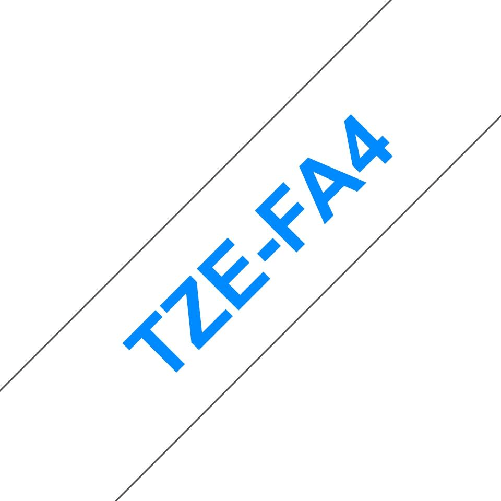 Fratello Tzefa4 Tag del nastro tessile generico - testo blu sulla schiena bianca