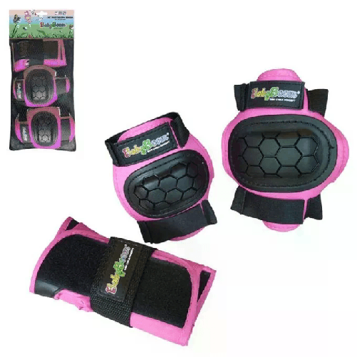 Sport One 002330051 Kit Protezioni Completo di 2 Ginocchiere e 2 Paramani Mandelli Kit Protezioni Bimba Baby Boom