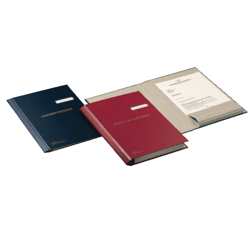 FRASCHINI CARTELLA PORTADOCUMENTI ''CORRISPONDENZA'' 24X34CM ART.603 colori assortiti Fraschini Document Folder 603 Finta pelle Blu 340 x 240 mm