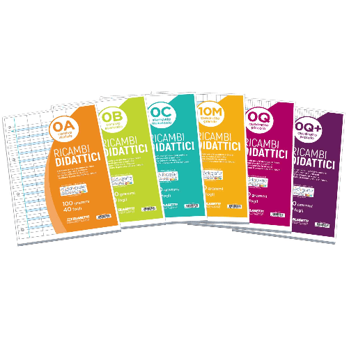 BLASETTI Ricambi Didattici forati f.to A4 40 fogli carta 100gr 5mm+ (0Q+) Blasetti Ricambi Didattici forati f.to A4 40 fogli carta 100gr 5mm+ (0Q+) Bl
