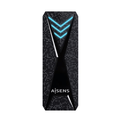 AISENS ASM2-RGB013B contenitore di unità di archiviazione Box esterno SSD Nero M.2