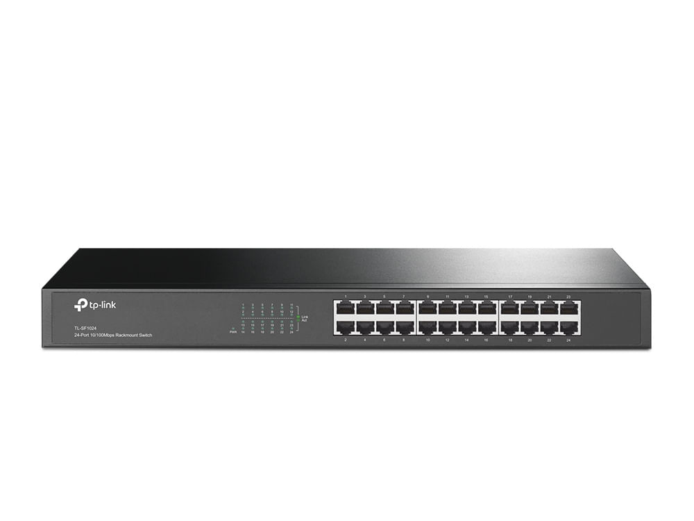 TP-Link TL-SF1024 Non gestito Fast Ethernet (10/100) 1U Grigio TP-Link Switch 24P 10/100Mbps Tp-Link 19Inc H Rack-Mount Steel Case