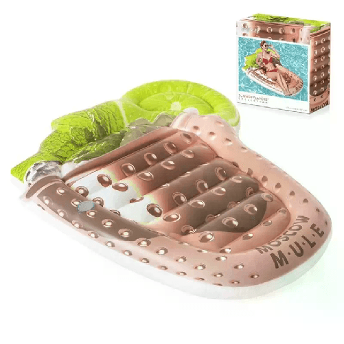 Bestway 43249 galleggiante da piscina e da spiaggia Marrone, Verde Monocromatico PVC Materassino galleggiante Bestway Materassino Gonfiabile Stampa Mo