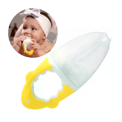 NeoBaby Fruttino mangiafrutta con pratica maniglia Set di posate per bambini