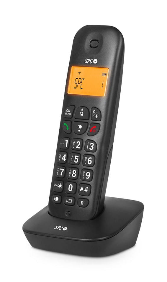 SPC Telefono Fisso Wireless SPC Air - Schermo Retroilluminato 35x22mm - Identificazione del Chiamante SPC Air Telefono analogico Identificatore di chi