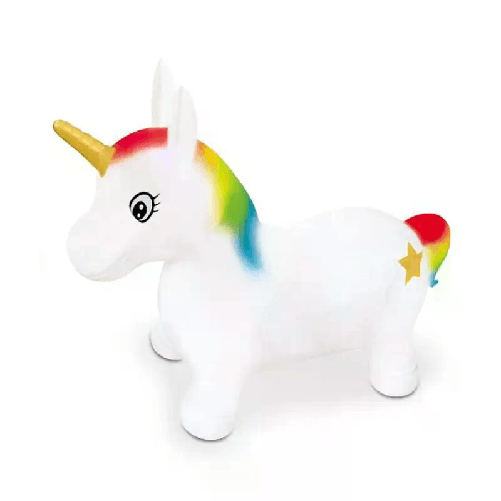 Mondo Unicorno Gonfiabile Cavalcabile Gioco Per saltare Rimbalzante Bambini 18m + MONDO Cavalcabile Primi Passi Unicorno Gonfiabile