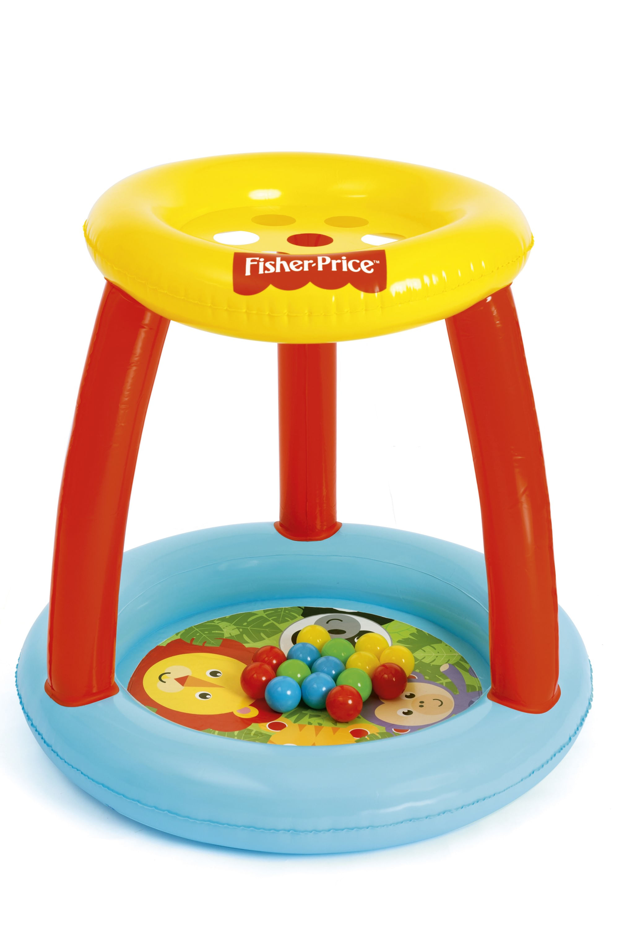 Bestway Piscina Gioco Gonfiabile Bambini con Palline Fisher Price Animali della Foresta