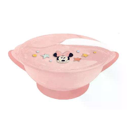 Stor Set Pappa stoviglie Bambini Ciotola e cucchiaio Svezzamento Piatto Disney Minnie