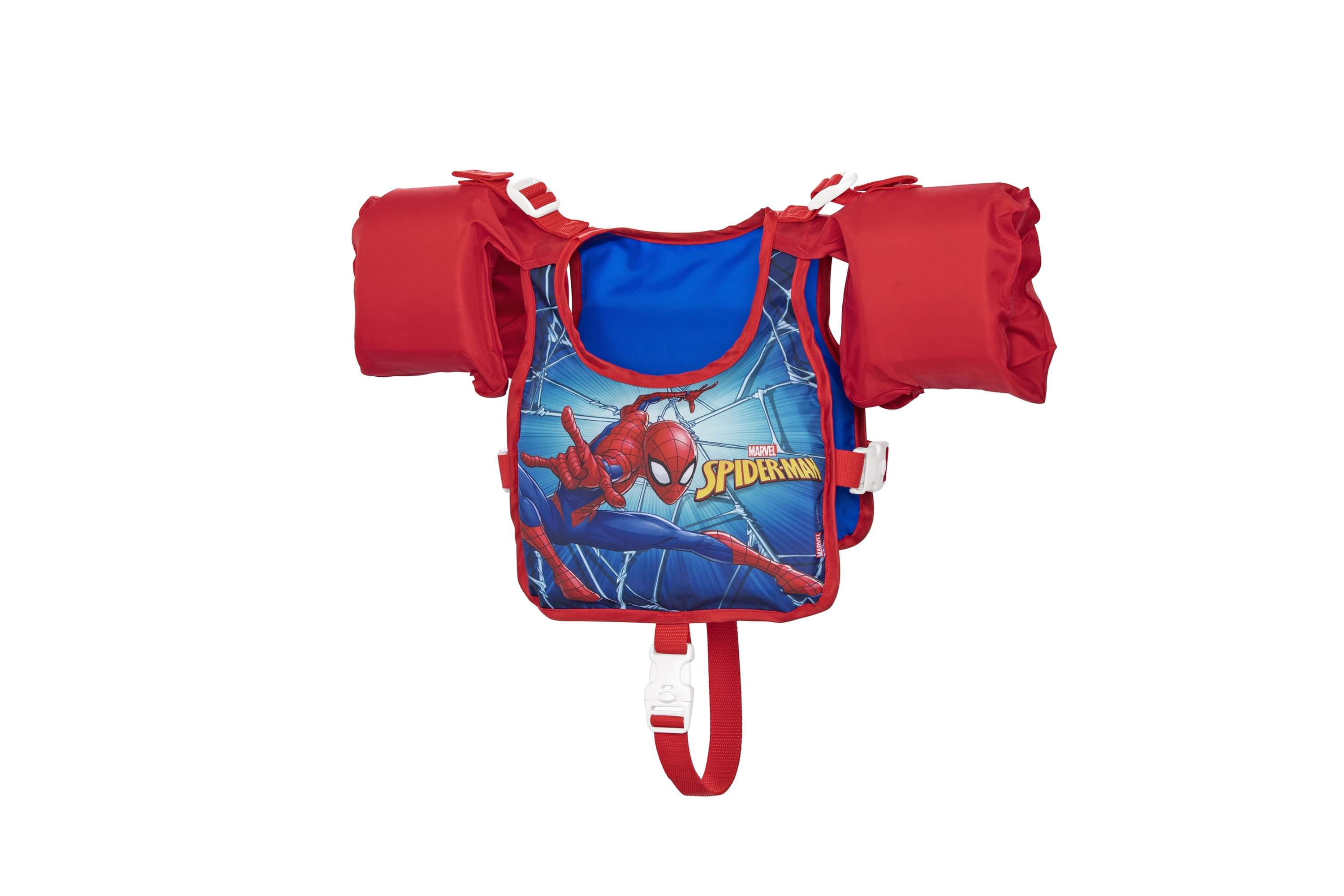 Bestway Giubbotto Di Salvataggio Braccioli Spiderman per Bambini galleggiante Salvagente Bestway 98795 strumento per imparare a nuotare Blu, Rosso Gil