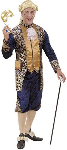 W WIDMANN MILANO Party Fashion WIDMANN 71912 COSTUME MARCHESE BLU M VELLUTO E RASO #7191 WIDMANN Marchese In Velluto - Blu (Giacca, Pantaloni)
