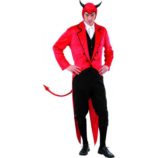 W WIDMANN MILANO Party Fashion WIDMANN 57282 costume lucifero diavolo m in velluto frac- WIDMANN Mr. Luis Cifer In Velluto (Frac,Copricapo)