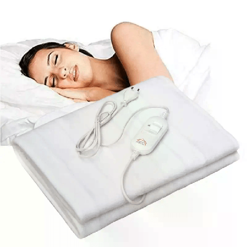 Dcg Termocoperta elettrica Scaldaletto scaldasonno letto singolo 150x80 cm 60 Watt DCG Eltronic SE3143 scaldaletto 60 W Bianco Poliestere