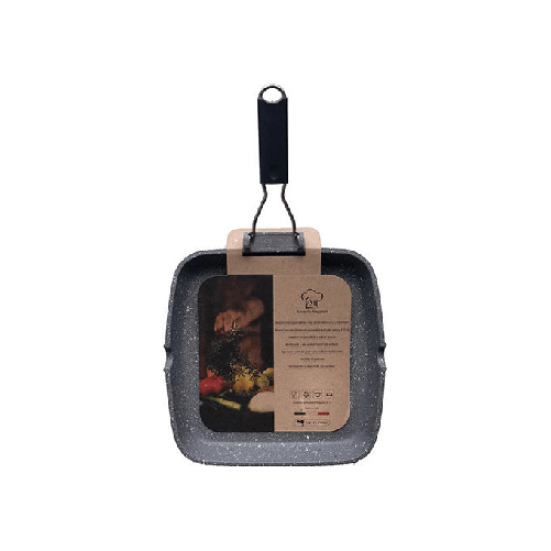 Maggiori Pa19 Bistecchiera Quadra 28x28cm Grigia Puntinata