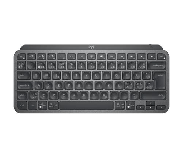 Logitech MX Keys Mini tastiera RF senza fili + Bluetooth QWERTY Nordic Grafite