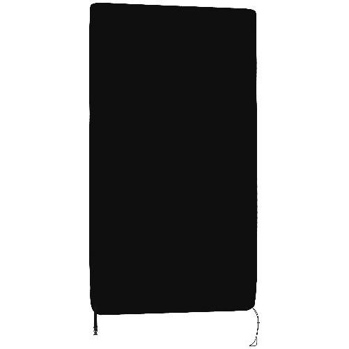SPORTNOW Copertura Tavolo da Ping Pong 257x153x5 cm in Polietilene Nero con Fibbie e Cerniere incluse