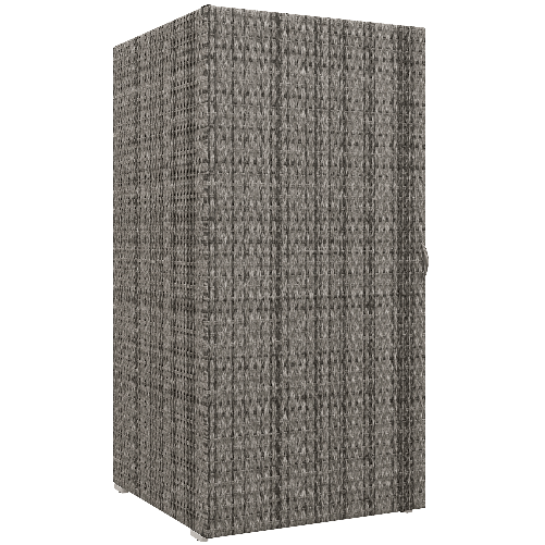 Outsunny Armadio da Giardino in Rattan PE con 2 Vani, 60x63x120cm, Grigio
