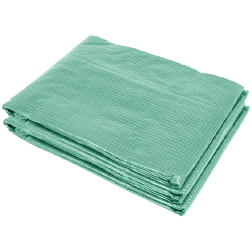 Outsunny Telo per Serra in PE con 6 Finestre, Porta Avvolgibile e Bordi Interrati, 3x2x2 m, Verde