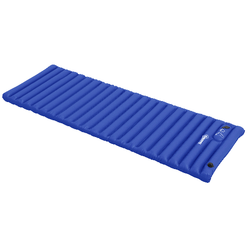 Outsunny Materasso Gonfiabile Singolo con Pompa a Pedale Incorporata, in Plastica 190T, 195x70x10 cm, Blu
