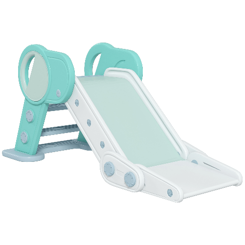AIYAPLAY Scivolo per Bambini Pieghevole in Plastica Età 18 Mesi-3 Anni, 102x53x53cm, Verde