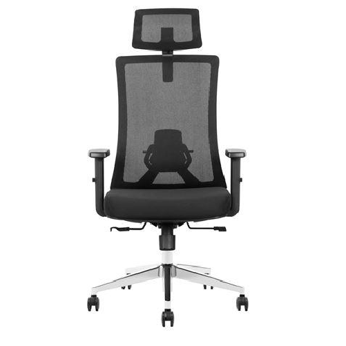 Sedia ergonomica regolabile Cromad - Poggiatesta regolabile - Supporto lombare regolabile - Bracciolo regolabile - Sedil