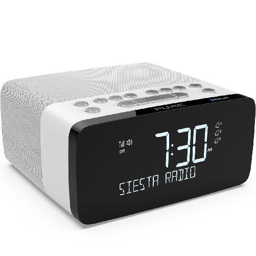 Pure Siesta Charge: Radiosveglia Digitale con Ricarica Wireless Pure Siesta Charge Personale Digitale Bianco