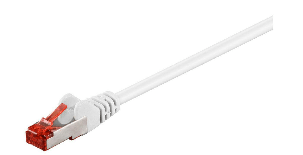 Microconnect 2.0m Cat6 RJ-45 cavo di rete Bianco 2 m F/UTP [FTP] (F/UTP CAT6 2m White PVC - Outer Shield : Foil screenin Microconnect B-FTP602W cavo d