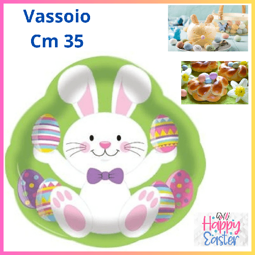 Decorazioni pasqua vassoio vintage in plastica coniglietto dolci pasquali idee regalo casa