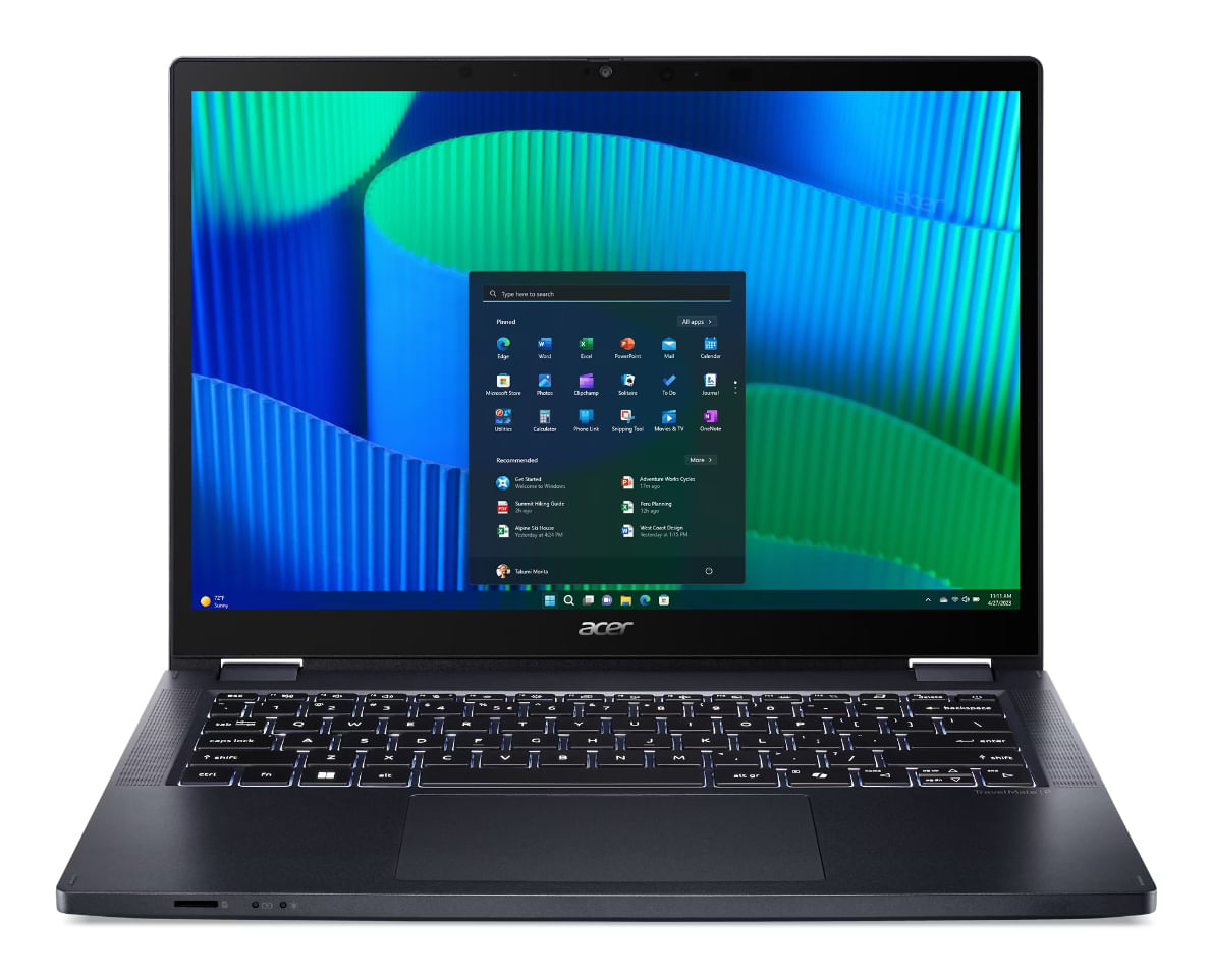 Acer TravelMate TMP414RN-54-TCO-75KB Intel Core Ultra 7 155U Ibrido (2 in 1) 35,6 cm (14") Touch screen WUXGA 32 GB DDR5-SDRAM 1 TB SSD Wi-Fi 6E (802.