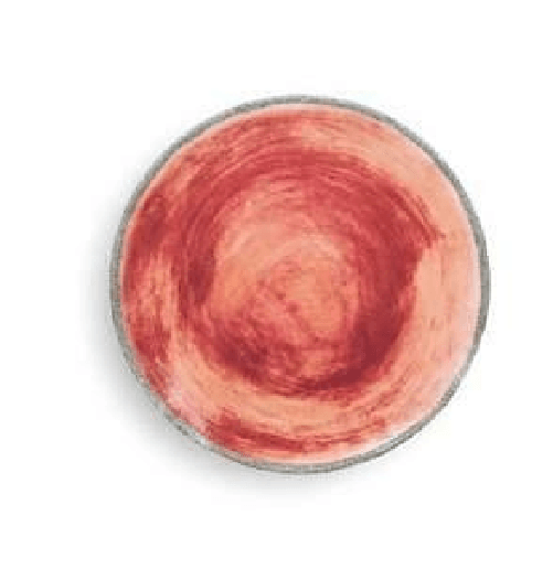 Set 2 piatti piani Terrae rosso