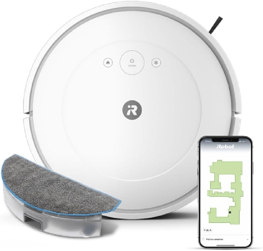 IRobot Roomba Combo Essential, Robot Aspirapolvere Lavapavimenti, Potente Aspirazione e Pulizia iRobot Roomba Combo Essential 0,4 L Senza sacchetto Bi
