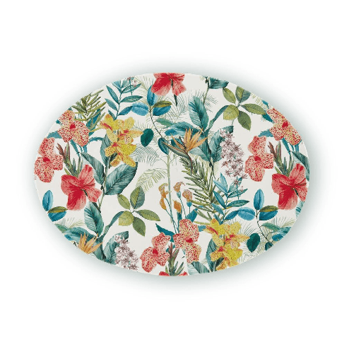 Vassoio ovale grande Garden cm. 51x36