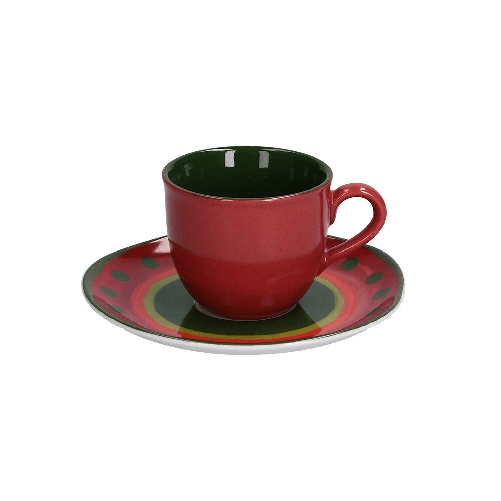 Tazza caffè c. p. 0,10 cc. Cozy Cottage Rossa 2