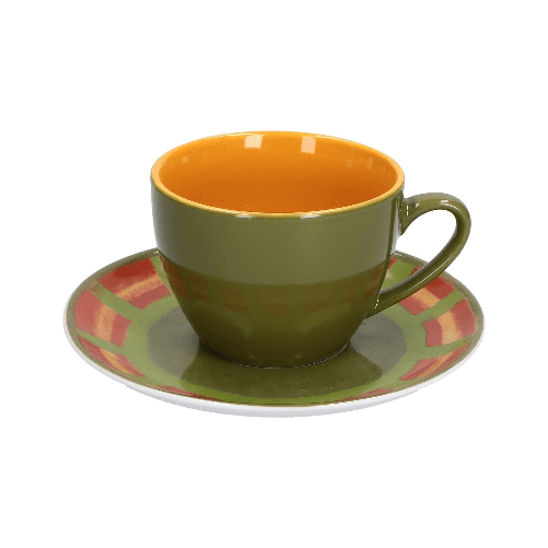 Tazza tè con piattino 0,18 Lt Cottage verde