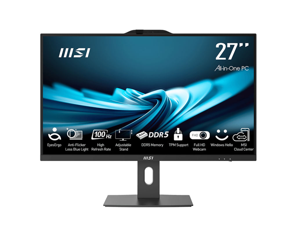 MSI Pro AP272P 14M-604DE Intel Core i7 i7-14700 68,6 cm (27") 1920 x 1080 Pixel PC All-in-one 16 GB DDR5-SDRAM 1 TB SSD Windows 11 Pro Wi-Fi 6E (802