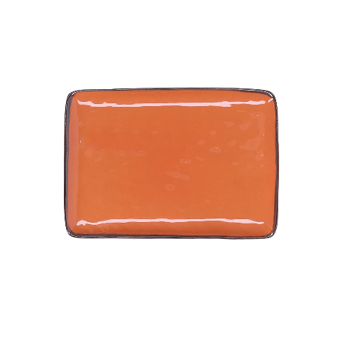Vassoio rettangolare Concerto arancione 27x19 cm