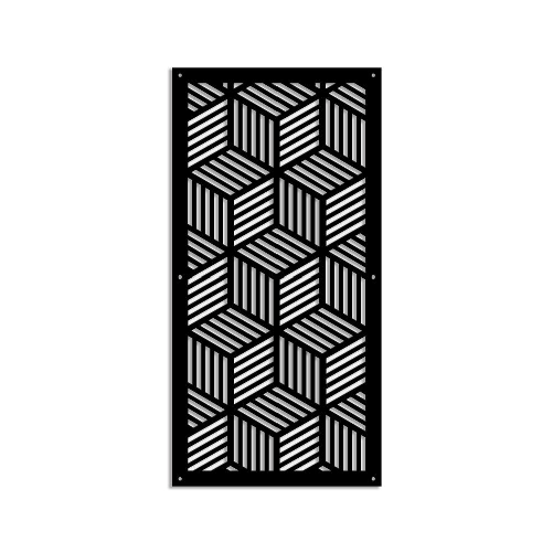 Signorbit CUBIC - Pannello in PVC traforato - Parasole nero / 73x73 cm