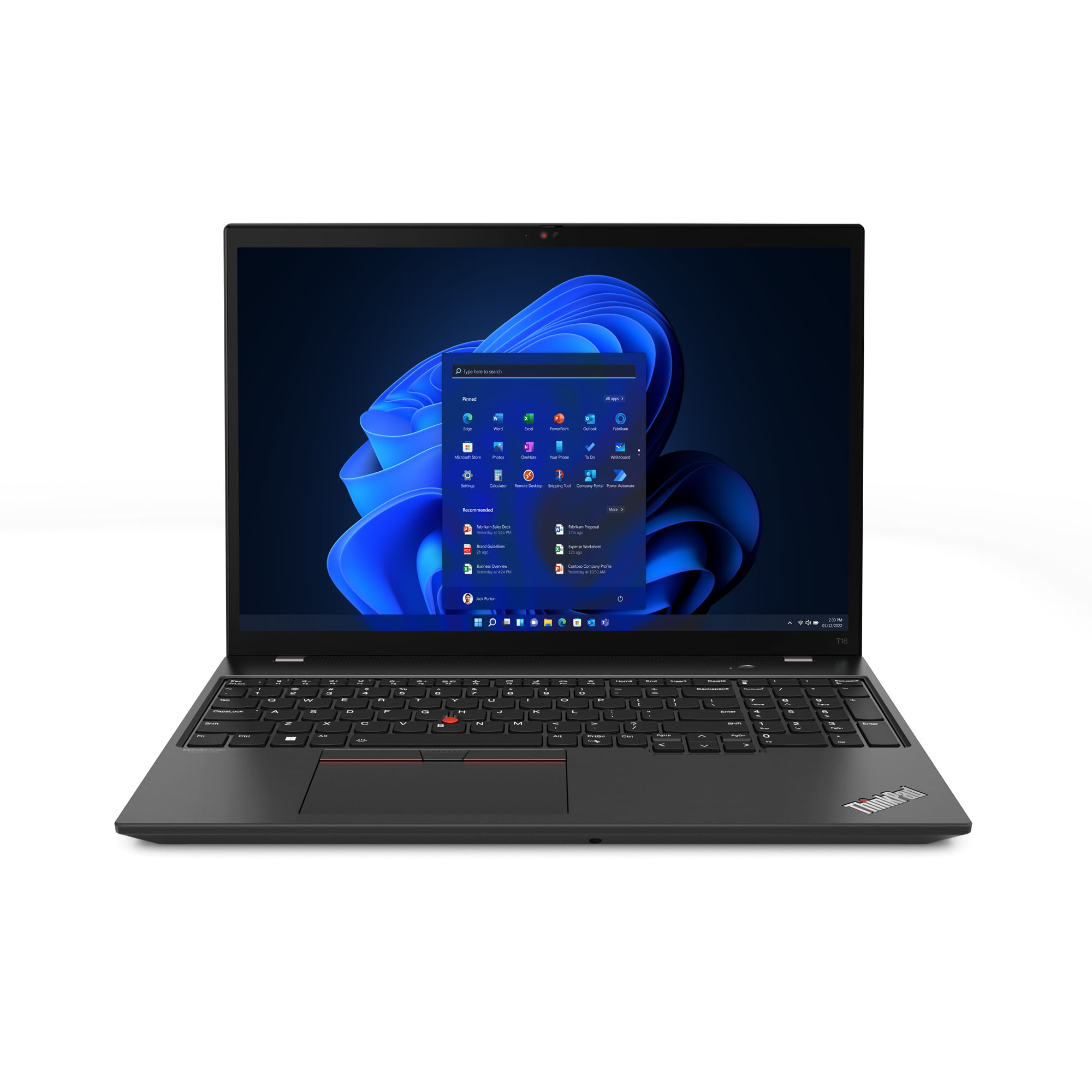 Lenovo ThinkPad T16 AMD Ryzen 7 PRO 6850U Computer portatile 40,6 cm (16") WUXGA 16 GB LPDDR5-SDRAM 512 GB SSD Wi-Fi 6E (802.11ax) Windows 11 Pro Ner