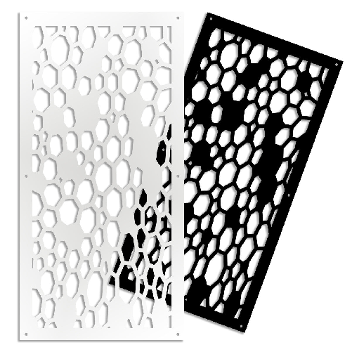 Signorbit ALVEARE - Pannello in PVC traforato - Parasole nero / 73x148 cm