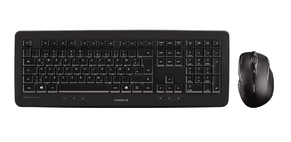 CHERRY DW 5100 tastiera Mouse incluso Universale RF Wireless Svizzere Nero
