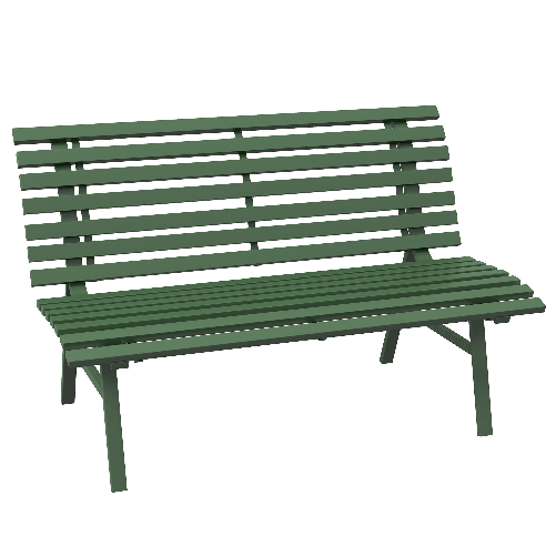 Outsunny Panchina da Esterno in Alluminio a 2 Posti a Doghe, 123x67x79cm, Verde
