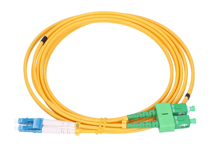 Extralink LC/UPC-SC/APC | Patchcord | Monomodale, Duplex, G652D, PVC, 3mm, 2m Extralink Patchcord LC/UPC-SC/APC Monomodale, Duplex, G652D, PVC, 3mm, 2